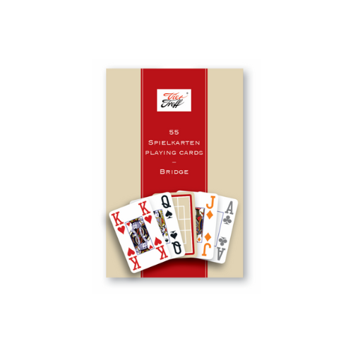Spielkarten für Boards, Einzel- oder Doppelspiel - mit extragroßen Eckzeichen | 100% symmetrisch