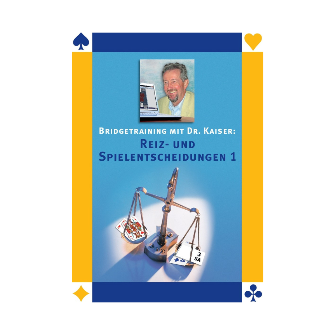 Cover des Bridge-Programms Reiz- und Spielentscheidungen 1 von Dr. Kaiser.