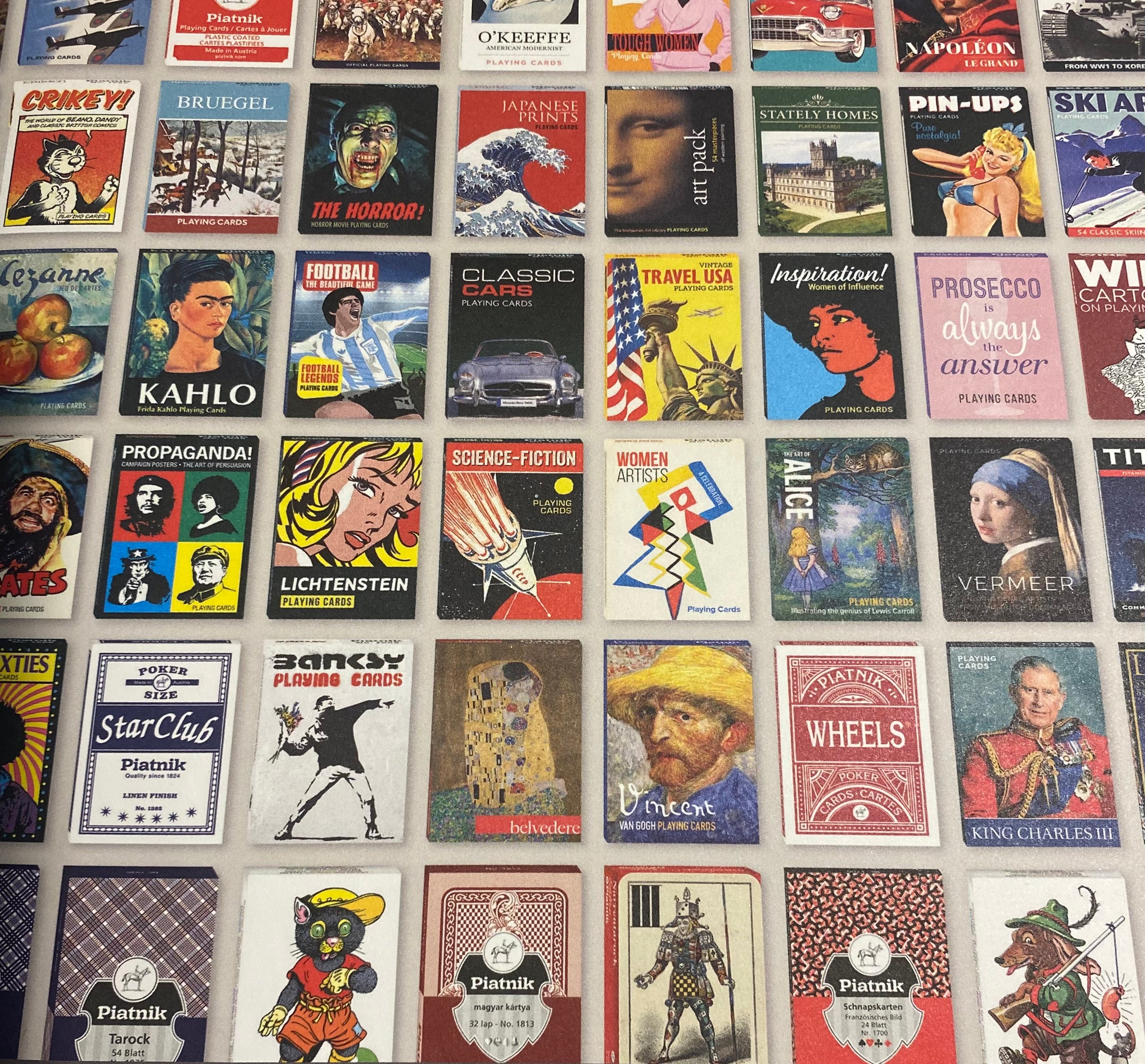 Katalogübersicht Spielkarten aus der Reihe Collectors Cards Piatnik