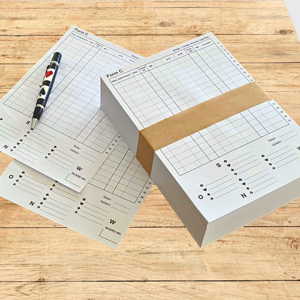 Bridge Formular Form C, 18 Anschriften