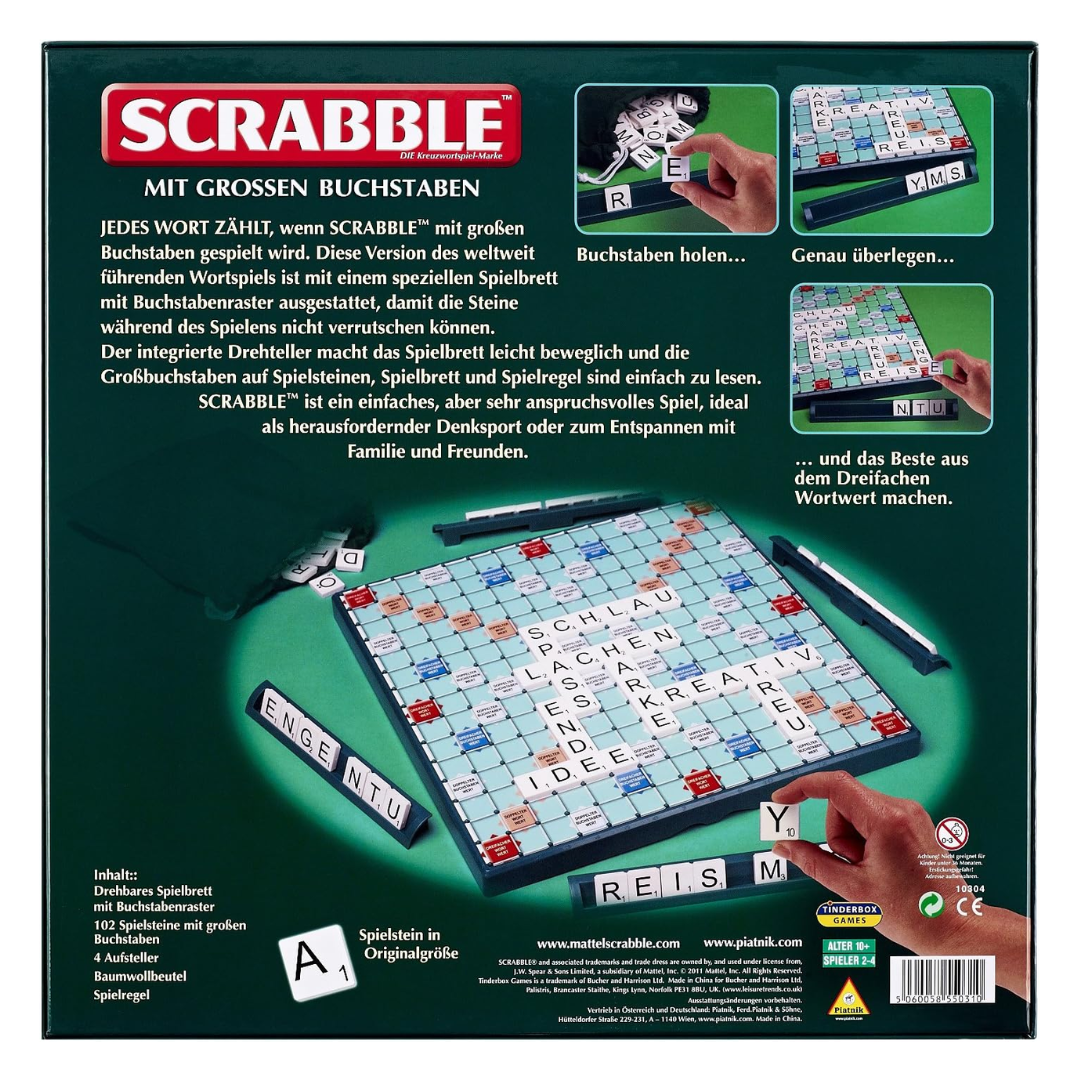 Scrabble mit großen Buchstaben