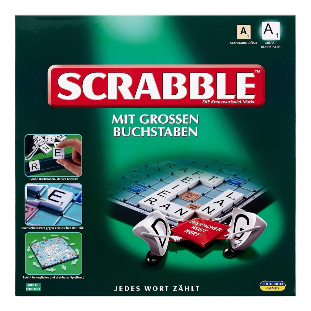 Scrabble mit großen Buchstaben