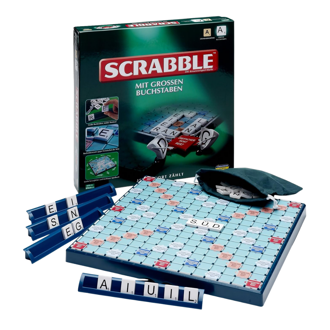 Scrabble mit großen Buchstaben