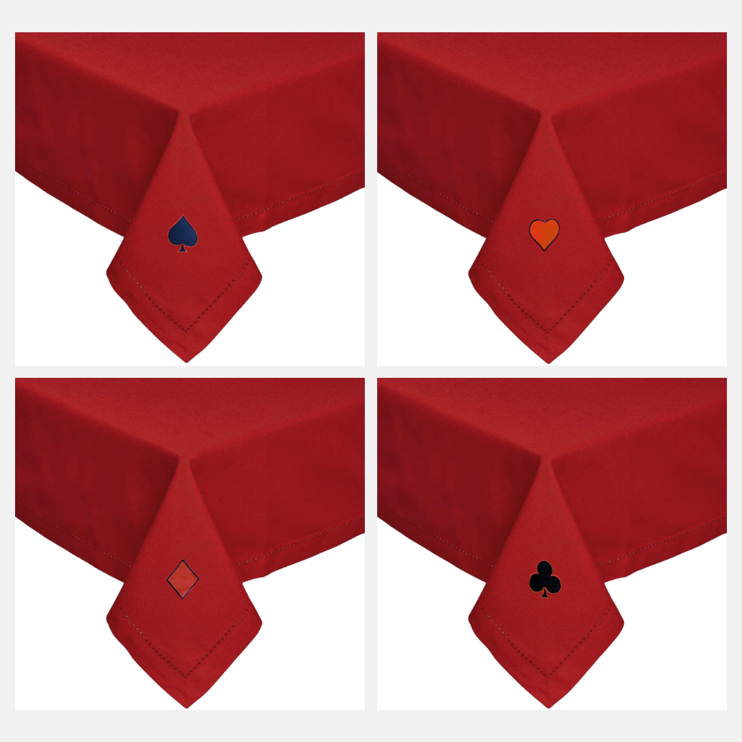 Tischdecke - dunkelrot