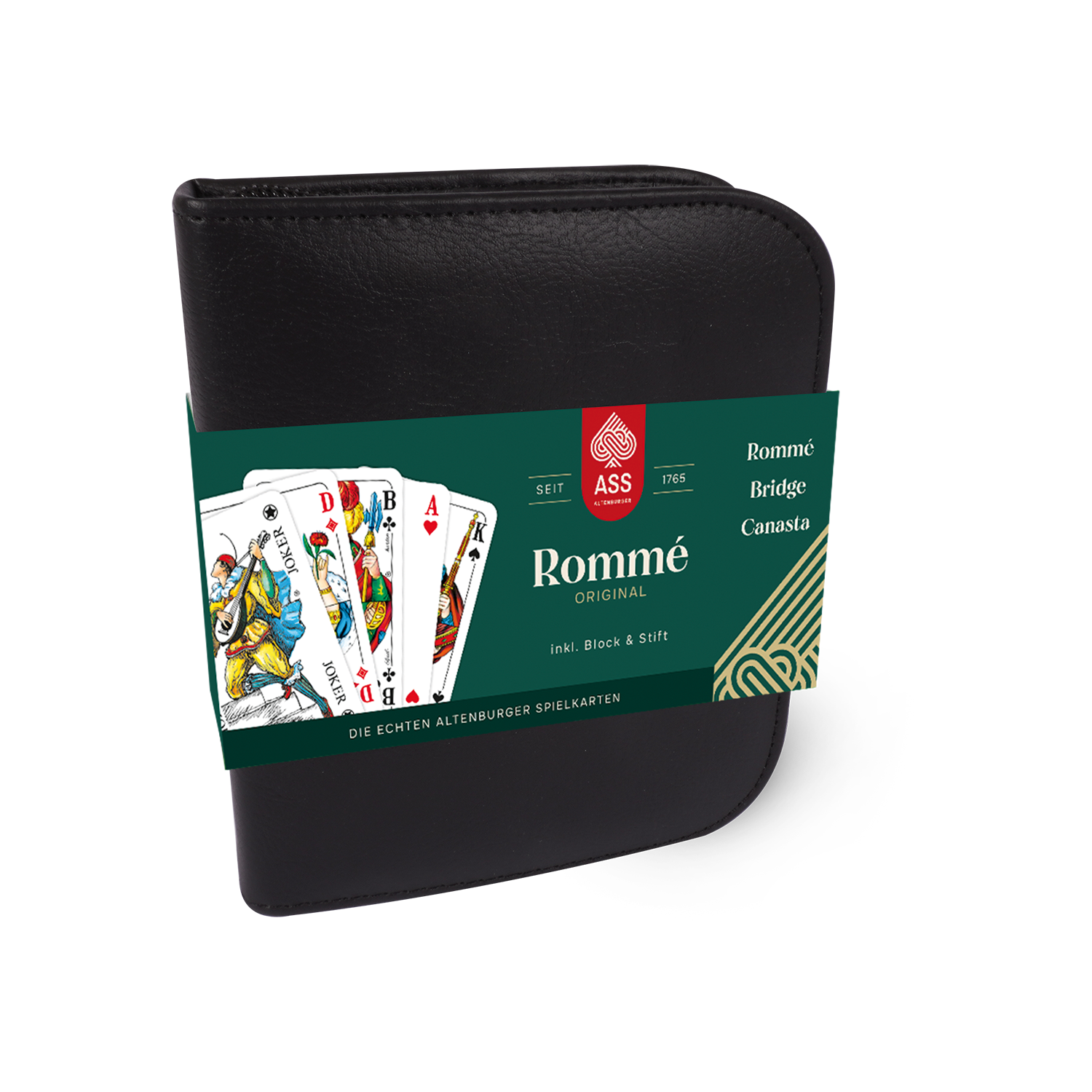 ASS Rommé im Kunstlederetui