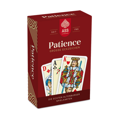 ASS Senioren Patience - Schachtel der Patiencekarten in Frontansicht 