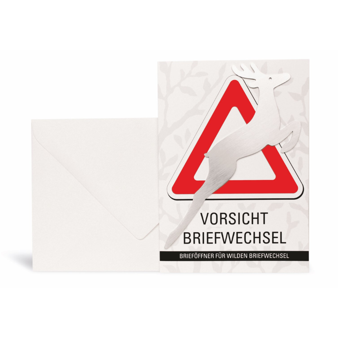 Brieföffner & Geschenkkarte "Briefwechsel"