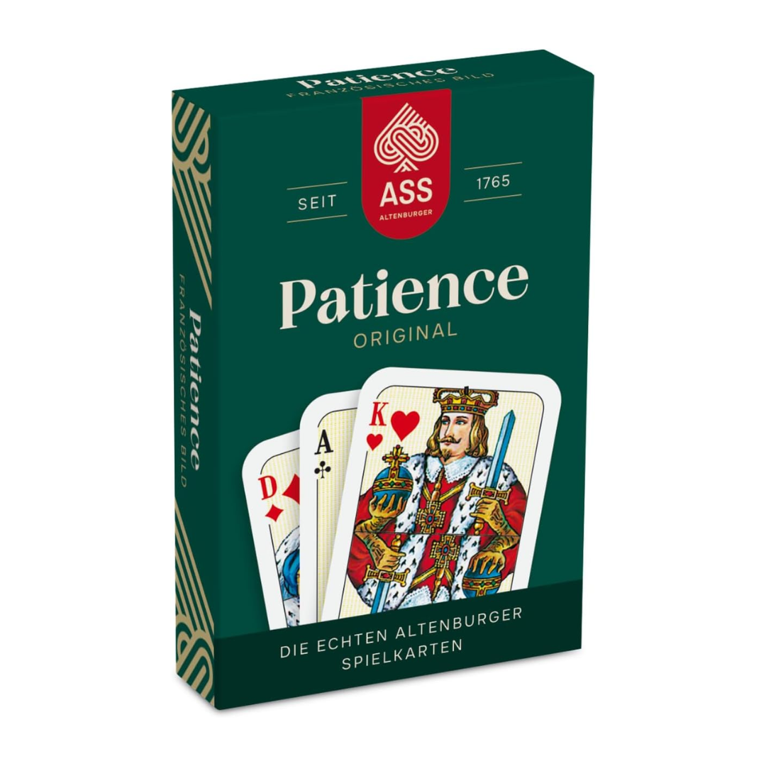 ASS Original Patience - Schachtel der Patiencekarten in Frontansicht 