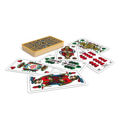 ASS Skat-Spielkarten mit sächsischem  Bild Kornblume lose und als Kartenstapel mit der berühmten Kornblumenrückseite. 