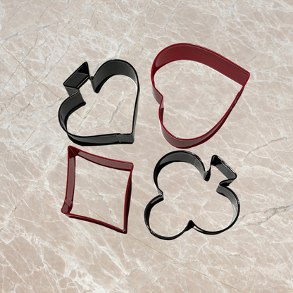 Ausstechformen Kartensymbole - Pik | Coeur | Karo | Treff