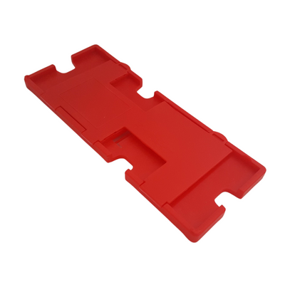 Bridge Board (Hardboard) Super Plus in rot auf hellem Hintergrund.
