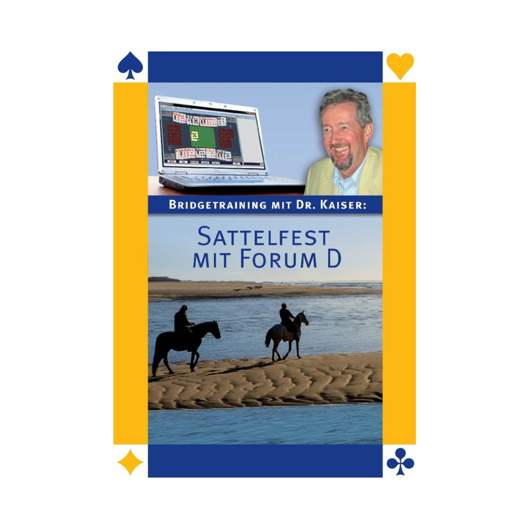 Cover des Bridge-Programms  Sattelfest mit Forum D von Dr. Kaiser.