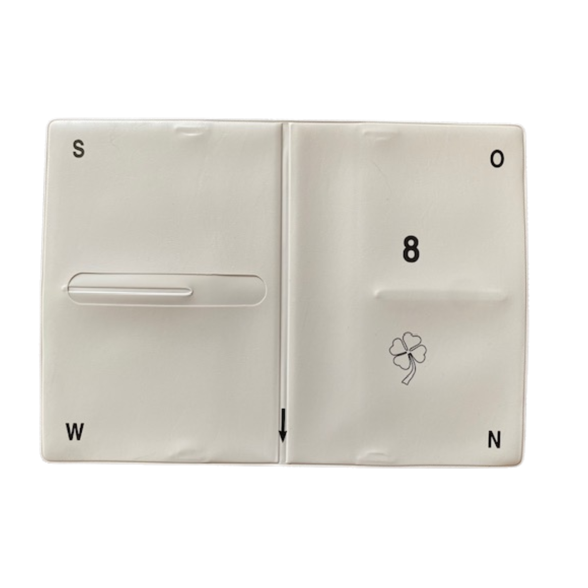 Weiche Bridge Boards, auch Wallets genannt - grau auf weißem Hintergrund. 