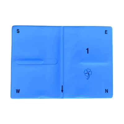 Weiche Bridge Boards, auch Wallets genannt - hellblau auf weißem Hintergrund. 