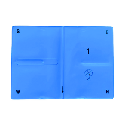 Weiche Bridge Boards, auch Wallets genannt - hellblau auf weißem Hintergrund. 