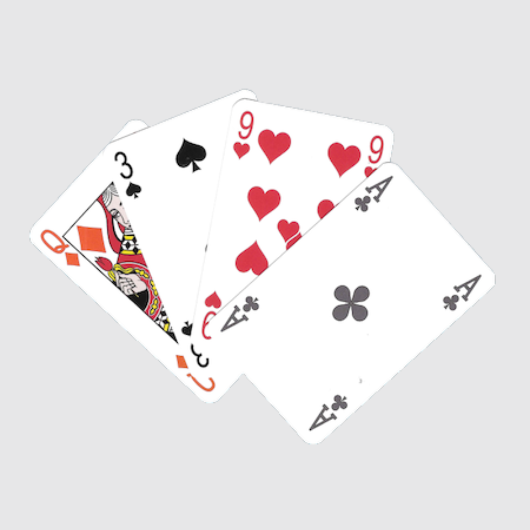 Spielkarten für Boards, Doppelspiel - 100% symmetrisch