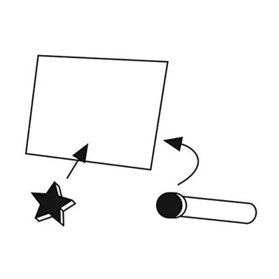 weihnachtlicher Kartenhalter, magnetisch - Stern oder Tannenbaum