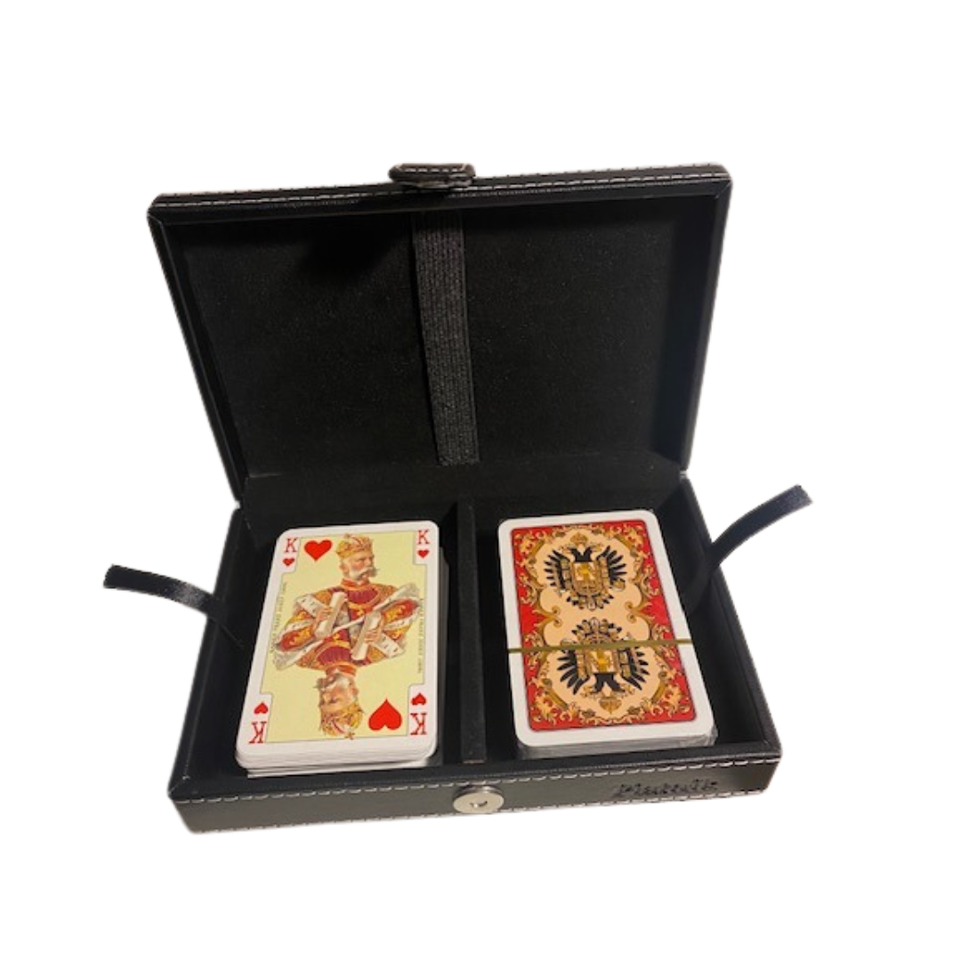 Spielkartenkassette, Lederoptik