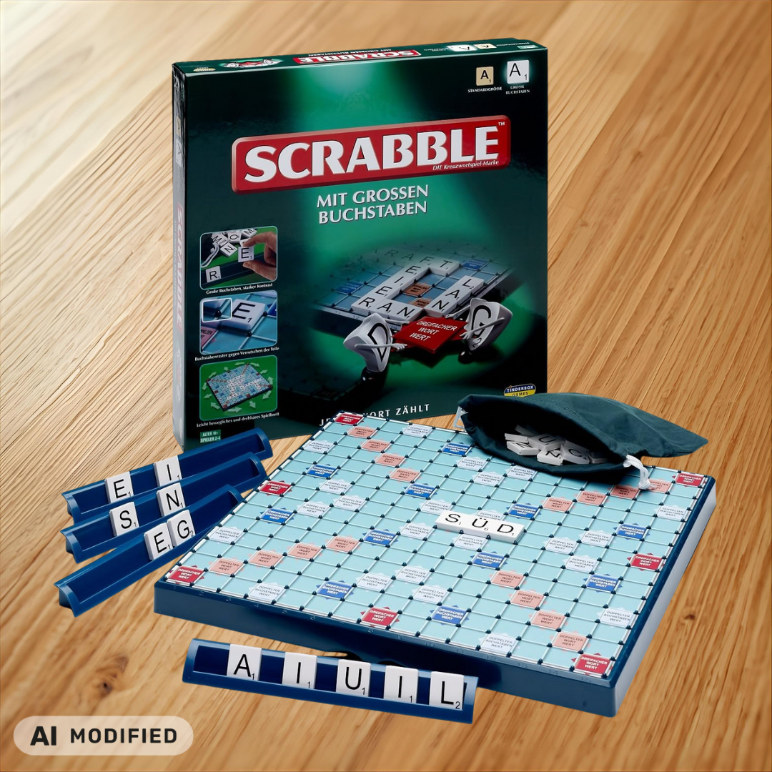 Scrabble mit großen Buchstaben