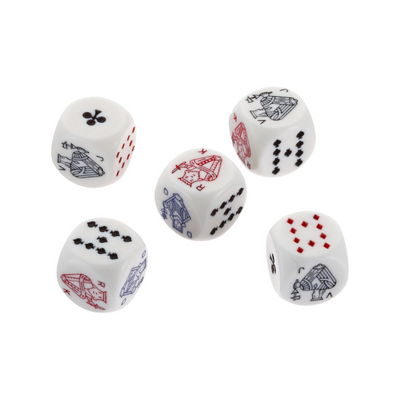 Pokerwürfel, 5 Stück