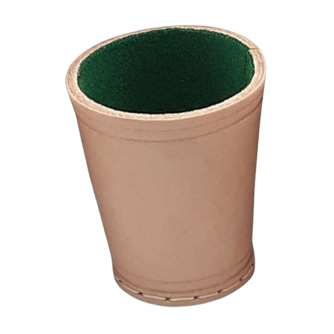 Lederbecher Premium - mit Filzfütterung