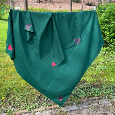 Tischdecke - mit Kartensymbolen