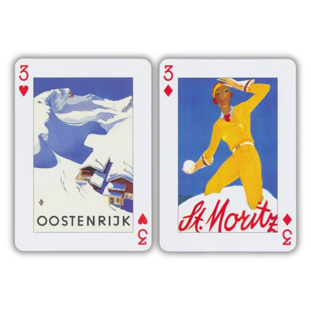 Kartenspiel - Ski Art