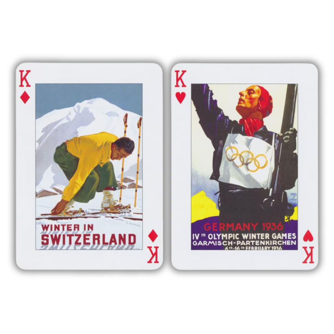 Kartenspiel - Ski Art