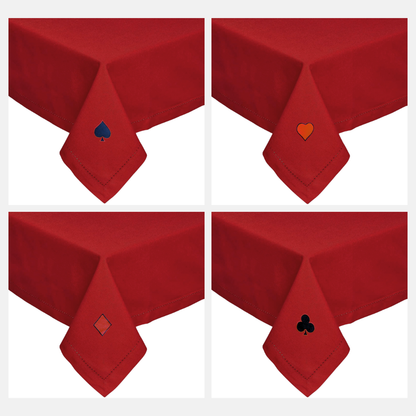 Tischdecke - dunkelrot