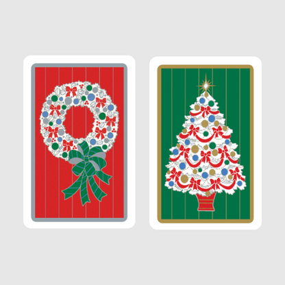 Spielkarten in weihnachtlicher Blechdose