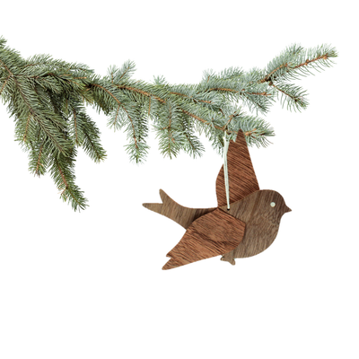 Baumschmuck & Geschenkkarte "Überflieger Vogel"